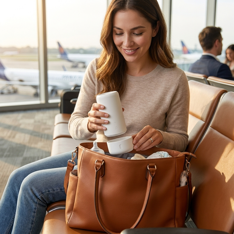 On-the-Go Baby Bottle Warmer — Wireless & Rechargeable